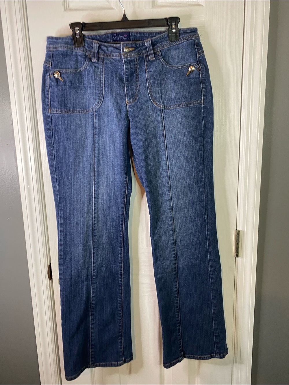 Ashley Judd Dark Blue Boot Cut Jeans Size12